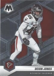 2021 Panini Mosaic Base Set Deion Jones #17 card