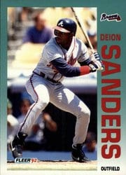 1992 Fleer Base Set Deion Sanders #368 card