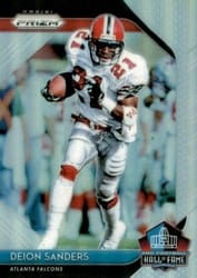 2018 Panini Prizm Hall of Fame Deion Sanders #HOF-17 card