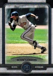 2019 Topps Museum Collection Base Set Deion Sanders #9 card