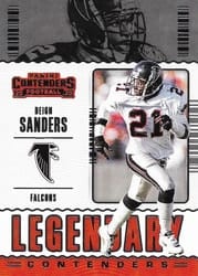 2020 Panini Contenders Legendary Contenders Deion Sanders #LC-DSA card