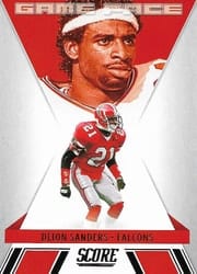 2021 Score Game Face Deion Sanders #GF14 card