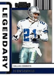 2022 Panini Contenders Legendary Contenders Deion Sanders #LGD-DSA