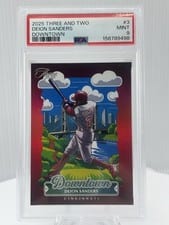 2025 Panini Three and Two Downtown Deion Sanders #3 card