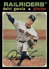 2020 Topps Heritage Minor League Deivi Garcia #124 card