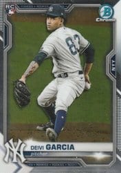 2021 Bowman Chrome Base Set Deivi Garcia #55 card