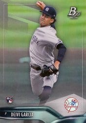 2021 Bowman Platinum Base Set Deivi Garcia #63 card