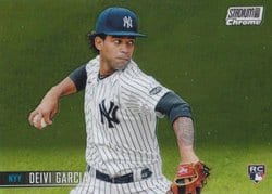2021 Stadium Club Chrome Base Set Deivi Garcia #140 card