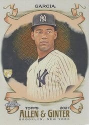 2021 Topps Allen & Ginter Chrome Base Set Deivi Garcia #114 card
