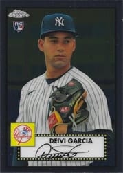 2021 Topps Chrome Platinum Anniversary Base Set Deivi Garcia #70 card
