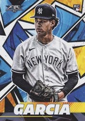 2021 Topps Fire Base Set Deivi Garcia #72 card