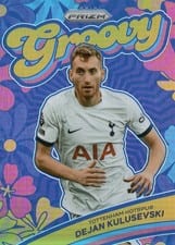 2023 Panini Prizm Premier League Groovy Dejan Kulusevski #13 card