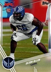 2020 Topps XFL Base Set Dejon Allen #73 card