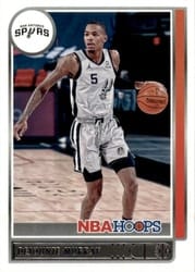 2021-22 Hoops Base Set Dejounte Murray #14 card