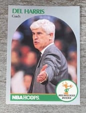 1990-91 Hoops Base Set Del Harris #319 card