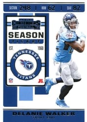 2019 Panini Contenders Base Set Delanie Walker #29 card