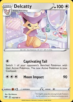 2020 Darkness Ablaze Delcatty #142 card