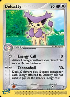 2003 Ruby & Sapphire Delcatty #29 card