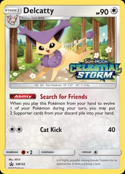 2017 SM Black Star Promos Delcatty #SM132 card