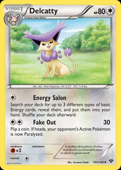 2014 XY Delcatty #105 card