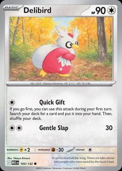 2025 Mega Evolution Delibird #105 card