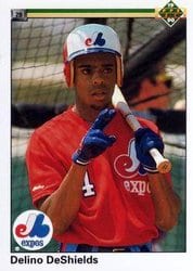 1990 Upper Deck Base Set Delino DeShields #746 card
