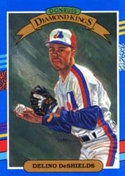 1991 Donruss Base Set Delino DeShields #11 card