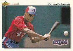 1992 Upper Deck Base Set Delino DeShields #167 card