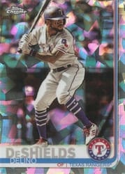 2019 Topps Chrome Sapphire Edition Base Set Delino DeShields #644 card