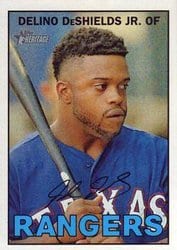 2016 Topps Heritage Base Set Delino DeShields Jr. #314 card