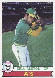 1979 Topps Base Set Dell Alston #54 card