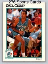 1991-92 Hoops Base Set Dell Curry #20 card