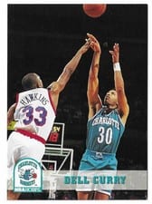 1993-94 Hoops Base Set Dell Curry #19 card