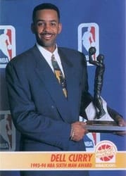 1994-95 Hoops Base Set Dell Curry #262 card