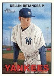 2016 Topps Heritage Base Set Dellin Betances #462 card