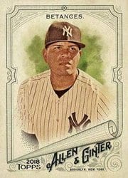 2018 Topps Allen & Ginter Base Set Dellin Betances #128 card