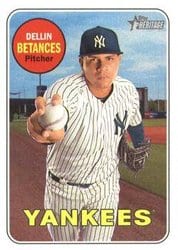 2018 Topps Heritage Base Set Dellin Betances #289 card
