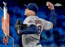2020 Topps Chrome Sapphire Edition Base Set Dellin Betances #580 card