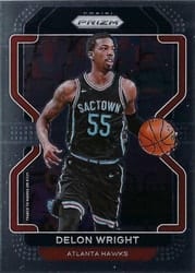 2021-22 Panini Prizm Base Set Delon Wright #57 card