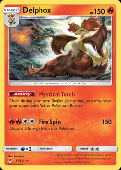 Forbidden Light Delphox #17 card