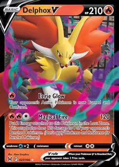 Lost Origin Delphox V #27 card