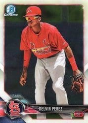 2018 Bowman Chrome Prospects Delvin Perez #BCP138 card