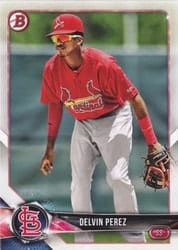 2018 Bowman Prospects Delvin Perez #BP138 card