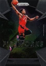 2018-19 Panini Prizm Fireworks DeMar DeRozan #24 card