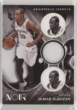 2020-21 Panini Noir Newsreels Jerseys DeMar DeRozan #NRJ-DDE card