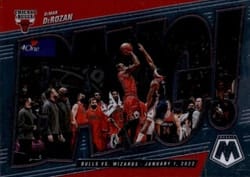 2021-22 Panini Mosaic Bang! DeMar DeRozan #10 card