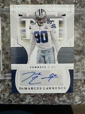 2020 Panini National Treasures Signatures DeMarcus Lawrence #S-DL card
