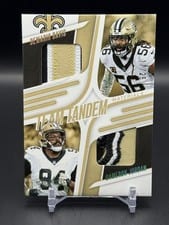 2025 Panini Absolute Team Tandem Materials Demario Davis / Cameron Jordan #TTM-NOS card