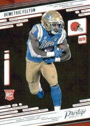2021 Panini Prestige Base Set Demetric Felton #219 card