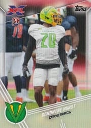 2020 Topps XFL Base Set Demontre Hurst #56 card